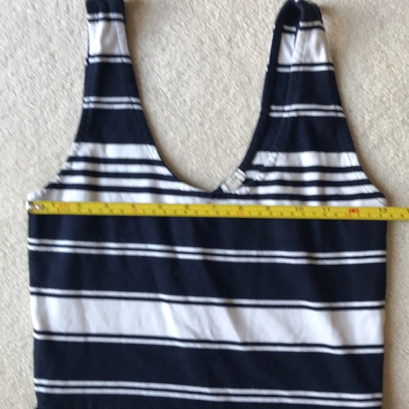J.Crew navy and white stripe knit scoop neck dress - Picture 4 of 6
